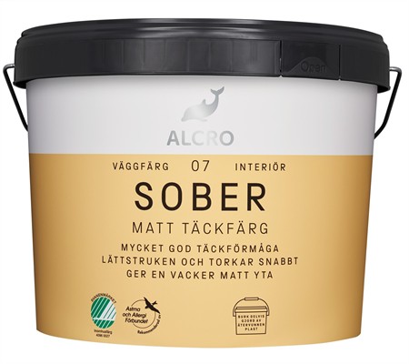 Sober Väggfärg Matt Blandad Kulör 2,7L
